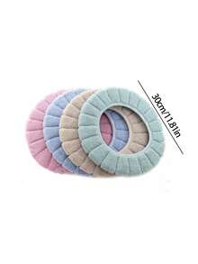 1pc Thickened Toilet Seat Cover, Suitable For All Seasons, Home Use, Knitted Toilet Seat Cushion - Multicolor - View 7