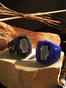 1pc/6pcs/8pcs Mini Cute Finger Ring Counter, Portable Hand Press Electronic Display Counter, Silent Manual Multi-Channel Counter, Durable - Multicolor - View 9