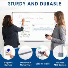 Large White Board Magnetic Dry Erase Board Hanging Mountable Wall Wipe Board For Home School Office Children Tea... - 90W X 60H cm - View 14