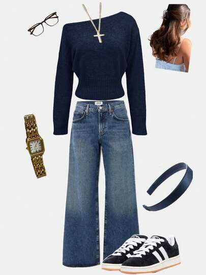 Sexy Off-Shoulder Off Shoulder Knit Sweater, Comfortable & Elegant, Suitable For Dating, Casual Gatherings, And Travel In Autumn/Winter