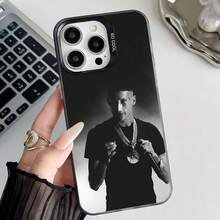Funda de teléfono Rapper Y-Yung BeefS para 17,16,15,14,13,12,11,Pro,E,MAX, cubierta negra de silicona mate gris - z8 - Ver 7