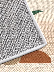 DAJIANG 1 tấm thảm bếp in hình bình hoa và cây cối kiểu cổ điển màu kaki, mềm mại và dày dặn, thảm cửa ra vào họa tiết hoa tối giản, thảm trải sàn chống trượt dệt thủ công cho phòng khách, hành lang. - Nhiều màu - Xem 9