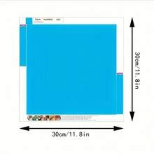 Zestaw do malowania diamentami "Skrzat" z pełnymi wiertłami, okrągłe diamenty, dekoracja ścienna DIY, płótno z motywem ludzi, 30 x 30 cm - Wielokolorowe - Zobacz 2