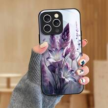 Funda de Teléfono de Vidrio Templado para iPhone 16, 16e, 15 Pro Max, 14 Plus, 13, 12, 11 Pro Max - Elegante, Única, de Alta Gama, Cubierta Transparente Delgada - OT2996 - Colores mixtos - Ver 4