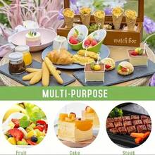 100/50pcs Transparent Heart-Shaped Fruit Picks, Dessert Forks, Double-Prong Appetizer Forks, Suitable For Wedding Party, Fruit, Cake, Bar, Club, Restaurant, Home, Kitchen Tools, Kitchen Utensils, Kitchen Accessories, Household Kitchen Supplies - Multicolor - View 12