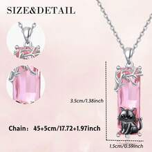 Warm Healing Delicate Life Tree & Cute Cat Alloy Pendant Necklace - Nature-Pet Themed Jewelry. Ideal For Daily Wear, Parties, Gatherings & Dates. Perfect Gift For Pet Lovers, Friends & Family On Birthdays, Holidays & Anniversaries - A - View 3