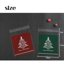 Aimall 100x Christmas Cellophane Bag Party Favour Cookie Sweet Candy Biscuit Gift Bags