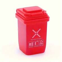 5pcs Mini Trash Cans - Plastic Waste Bins Decor, Colorful Party Supplies And Desktop Decoration, Suitable For Room And Event Decor, Mini Trash Cans - Multicolor - View 7
