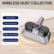 1 Stück tragbarer Handstaubmilbenentferner, Heim-Staubmilben-Staubsauger für Sofa, Bett, kleine Haushaltsgeräte, Tastatur, Teppichreinigung, 2000mAh*3/100W/70dB (Bitte vor Gebrauch vollständig aufladen)