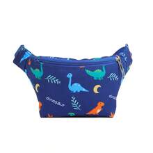 1pc Cartoon Print Waist Bag, Lightweight Zipper Closure Mini Crossbody Bag, Versatile Chest Pack Fabric Backpack Suitable For Daily Use - A - View 12