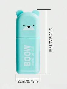 4/5/6 Colors/Set Cute Mini Bear Style Highlighter Macaron Color Oblique Head Marker Kindergarten School Writing Tool - Nhiều màu - Xem 6
