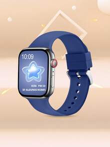 Women's And Men's Fashion Sporty Soft Comfortable Breathable Monochrome Solid Silicone Bowknot Watch Band For Apple Watch 38mm 40mm 41mm 45mm 44mm 42mm 46mm 49mm, Universal Casual Wristband, Bracelet, Party Valentine's Day New Year Festival Gift, Compatible With Apple Watch Ultra Series 10/9/8/7/6/5/SE/4/3/2/1 Replacement Strap Accessory