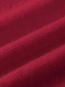 FOR BEAUTY 女士圆领扭结纽扣长袖针织开衫上衣，短款休闲宽松舒适酒红色毛衣外套，新年