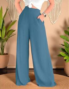Pantalon De Moda Elegante Casual Comodo Dama Sol #SensaciónDelujo #EstiloRomanticoDeSanValentín - Demin - Ver 3