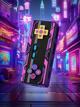 Hub USB con diseño de controlador de juego retro, diseño ciberpunk, expansor multifuncional de puertos USB-C/USB-A, centro de datos de múltiples interfaces para dispositivos digitales