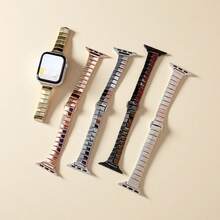 Diamond-Patterned Irregular Metal Band, Suitable For 38mm/40mm/41mm/42mm/44mm/45mm/46mm/49mm Watch Bands, Compatible With Apple Watch Series 10/9/8/7/3/2/1/SE Series, Premium Metal Band (Watch Not Included).