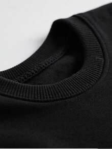 Hombre Sudadera con estampado de esqueleto y dulces, Crewneck Sweatshirt para hombres, adecuada para fiestas y uso cotidiano, regalo original para amantes del estilo alternativo, cómodo y de moda - Negro - Ver 4