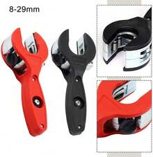 very goodJuego de corte de tubos y tubos de carraca, herramienta de corte rápido con una sola mano, alta precisión para acero inoxidable, cobre, aluminio, PVC y tubos de oro suave, corta 5/16-1-1/8 pulgadas - Negro - Ver 10