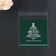 Aimall 100x Christmas Cellophane Bag Party Favour Cookie Sweet Candy Biscuit Gift Bags