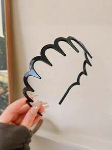 2pcs Elegant Leopard Print Big Wave Headbands For Women, Increase Hair Volume Daily Wear Wave Headbands, Women's Outdoor, Washing Face, Back To School Hair Accessories - Multicolor - View 4