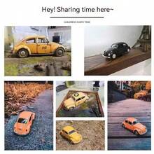Retro Beetle Car Model, Alloy Inertial Toy Car, Beetle Car Model Ornament, Beetle Car Model, Nostalgic Beetle Car, Collectible Car Model, Birthday Gift, Holiday Gift, New Year Gift - Multicolor - View 3