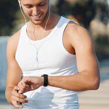 20mm Breathable Woven Strap, Suitable For Sams Ung Galaxy Watch 6/5/4 40mm 44mm/Watch 5 Pro 45mm/Watch 6/4 Classic 43mm 47mm 42mm 46mm/Active 2/Active/Watch 3 41mm/Hua Wei Watch GT3/Huami Amazfit GTS 3/Garmin Elastic And Stylish Sports Strap, Solid Color Replacement Strap, Perfect For Outdoor Sports And Daily Wear - 20mm - View 6