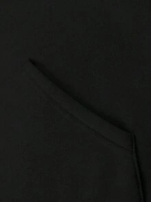 New York Knicks Airbrush Logo Pullover Hoodie - 黑色 - 查看 3