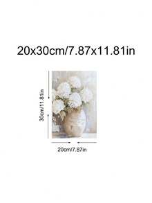 1 bức tranh hoa cẩm tú cầu trắng, tranh sơn dầu phong cách cổ điển, tranh tĩnh vật hoa trắng, tranh sơn dầu hoa hồng trắng kiểu nhà nông thôn, tranh trang trí tường phong cách nhà nông thôn, trang trí phòng ngủ, phòng khách, nhà bếp, ký túc xá, quà tặng lý tưởng cho bạn bè, tranh nghệ thuật treo tường, trang trí nhà cửa, trang trí phòng, tranh canvas, poster, tranh có khung, khung tùy chọn - Nhiều màu - Xem 20