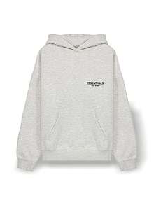 Essentials Unisex Hoodie Sweat Absorption Breathable Warmth Versatile Solid Easy To Wash Quick Dry Outdoor Daily School Unisex Dark Oatmeal 192BT212112F - Beige - View 5