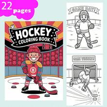 (Versión de lujo actualizada, papel grueso, 28.5 * 20.5cm) "Páginas para colorear de hockey: Actividad de deportes de invierno", Adecuado para parejas y familias, Adecuado para fiestas, San Valentín, cumpleaños y otras festividades. Suministros de pintura y estudio, 22 páginas, libros, libros para colorear, suministros de estudio, escuela, Navidad, Halloween, cumpleaños, regalos de regreso a la escuela, libros para colorear, adultos, regalos de Navidad, libros para colorear - Una pieza - Ver 2