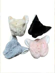 猫耳毛绒耳罩 保暖 女孩冬季可爱可折叠 - 彩色 - 查看 7