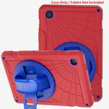 1pc Stock Case Compatible With Ipad 10th/ 9th/ 8th/ 7th/ 6th/ 5th/4th Generation 10.9/11''/ 9.7'', IPad 11(A16 2025) IPad (A16) 11 Inch 11th Generation 2025 With PET Film Galaxy Tab A8 10.5 Inch 2022 IPad Pro/Air6/Air7 11 2018/2020/2021/2022/2024/2025 IPad Mini 6 8.3 Inch IPad Mini 7 A17 Pro 8.3'' 2024Case With Pencil Holder [360° Rotating Hand Strap] - Red Blue - View 1