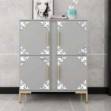 4/10pcs Geometric Pattern Decorative Mirror Stickers, Self-Adhesive Acrylic Mirror Wall Decals, Suitable For Home Background Wall, Living Room, Bedroom, Study, Office, Kitchen Cabinet And Other Home Decor, DIY Wall Paper Room Wall/Bathroom Glass Decorative Stickers - Multicolor - View 11