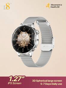 D8 女款智慧手錶 Elegant Moment Light Bloom，1.27 吋 360*360 HD 全觸控螢幕，可接聽/撥打電話，超清晰螢幕健身追蹤器，心率/睡眠/血氧監測，相容 iPhone/Android，110+ 種運動模式 - 彩色 - 查看 15