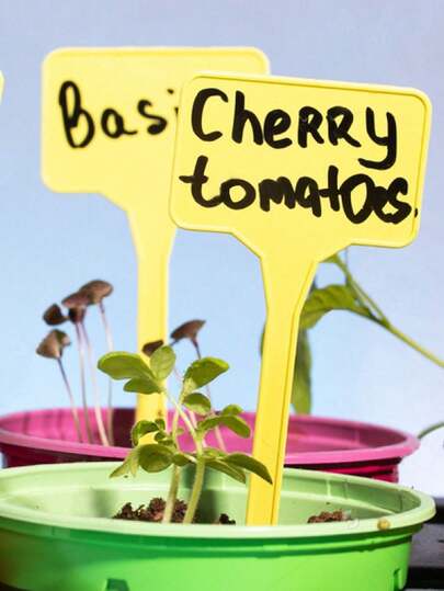 10/20个装，T型苗圃花园植物标签，防水花卉标签，植物种子标签，盆栽标记，适用于植物DIY花园装饰工具