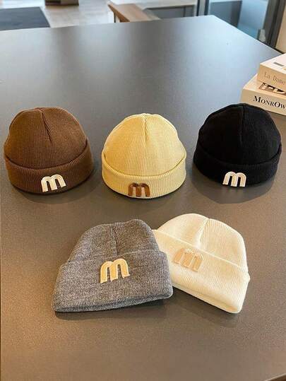 1顶/2顶婴儿羊毛帽，保暖冬帽，适合女婴、男婴冬季服装、儿童帽、日常佩戴、女婴冬季服装、节日周年纪念装饰、日常配饰