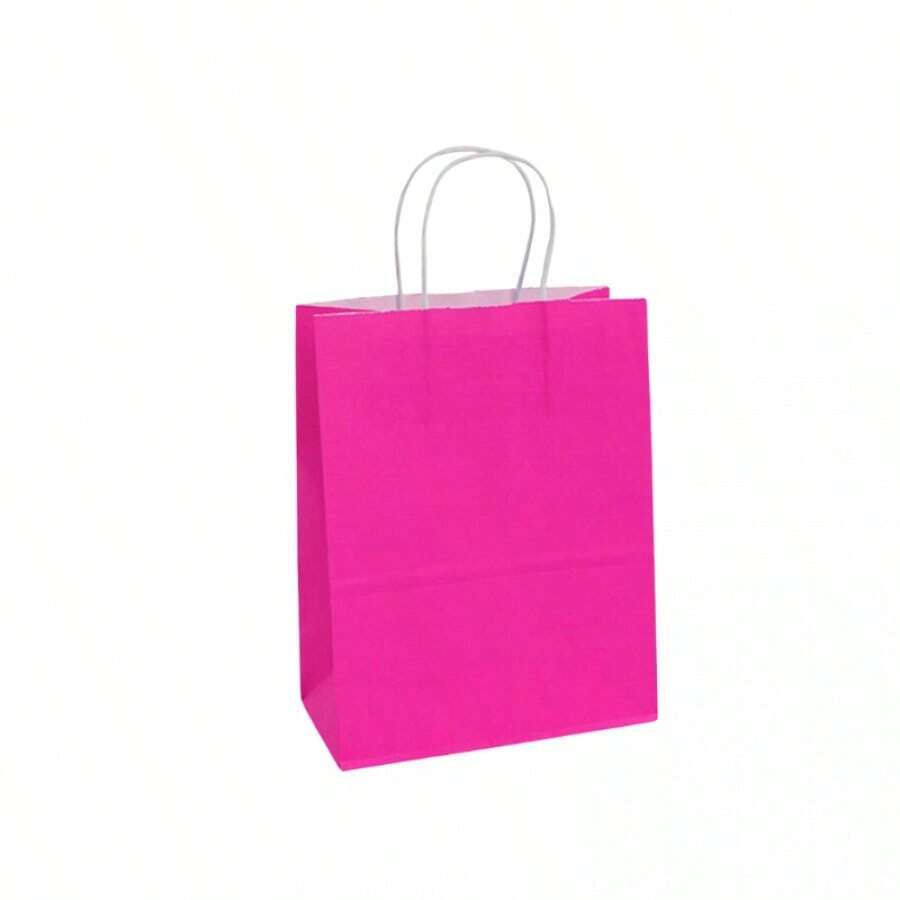 Papel kraft rojo rosado de gran tamaño, 26 x 32 x 12 cm - Rojo - Ver 1