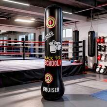 1 pieza Nuevo columna de boxeo inflable, bolsa de boxeo inflable de PVC reforzada, bolsa de boxeo inflable vertical, columna inflable para fitness de boxeo, columna de boxeo, bolsa de boxeo - Multicolor - Ver 13