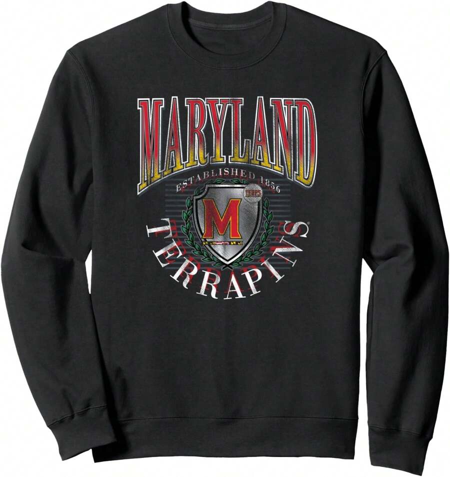 Maryland Terrapins Vintage Emblem 90's Black Sweatshirt - màu đen - Xem 1