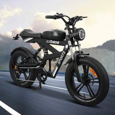 Smart Ebike With LED Display & Turn Signals, 740W Motor, 48V Removable Battery, Fat Tire, App Connectivity, Hydraulic Disc Brakes, For Adult Urban Commute