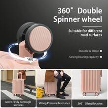 Vali xách tay 20 inch có ngăn đựng cốc và cổng USB, hành lý được TSA chấp thuận, vali du lịch chất liệu PC nhẹ với bánh xe xoay 360° (14-20-24 inch màu đen, 14-20-24 inch) Vali kéo Vali xoay Hành lý du lịch Vali cứng Vali xách tay có bánh xe Đồ dùng du lịch cần thiết cho nam nữ Cho kỳ nghỉ Cho công tác Dung tích lớn Đồ dùng du lịch Phụ kiện du lịch Túi đựng đồ du lịch Đồ dùng du lịch - Hồng - Xem 3