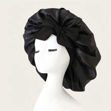 1pc Luxurious Satin & Silk Bonnet For Sleeping - Adjustable Comfort Fit With Tie Band - Unisex Night Hair Protection For Men & Women Home Bathroom Decor Fall Decor Back To School - Nhiều màu - Xem 9