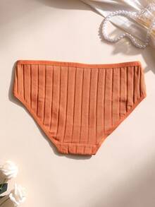 9条装女士纯棉内裤，性感低腰纯色三角裤，罗纹柔软弹力舒适内衣，适合日常穿着、运动、瑜伽和贴身穿着。 - 彩色 - 查看 10