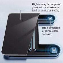 Báscula digital de peso corporal, báscula de baño, pantalla LCD de alta definición, se conecta a la aplicación móvil para ver varios datos corporales, báscula inteligente multifuncional de grasa corporal, adecuada para el gimnasio, pérdida de peso y pesaje - Multicolor - Ver 7