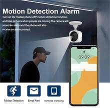 Camera an ninh trong nhà HD 4MP, Camera an ninh không dây 2,4 GHz, Tự động theo dõi, Âm thanh hai chiều, Tầm nhìn ban đêm màu, Phát hiện chuyển động, Cấp nguồn qua USB, Có loa, Có thể kết nối qua điện thoại di động, Hỗ trợ lưu trữ đám mây và thẻ SD (Bán riêng), Truy cập từ xa, Ghi vòng lặp, Thích hợp để giám sát nhà và ghi hình thông minh cho thú cưng trong nhà. - Xem 10