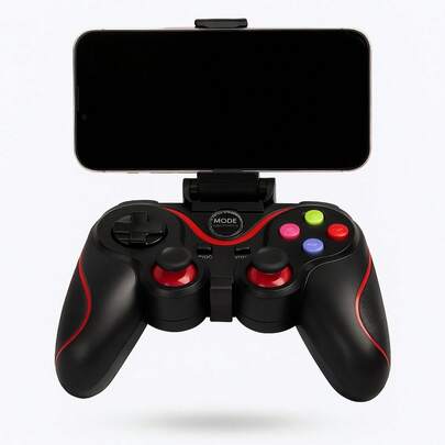 Control Inalámbrico Bluetooth para Celular y Gaming, Mando Ergonómico con Soporte Ajustable