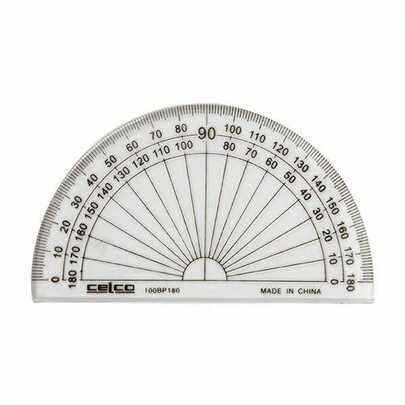 180 Degree Protractor, 10 Cm, Box Of 50