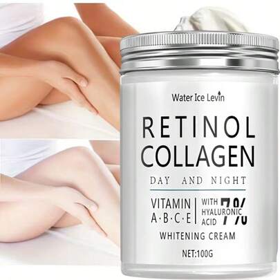 Crema blanqueadora de día y noche con retinol y colágeno, de textura ligera y luminosa, que ilumina instantáneamente el cutis, iguala el tono de la piel y revela un resplandor natural. Ingredientes blanqueadores efectivos que atenúan las manchas y las imperfecciones, y reducen el aspecto apagado. Textura de rocío fino que penetra en la piel, hidrata y humecta en profundidad, dejando la piel suave y tersa. Fórmula ligera, de fácil absorción y sin grasa, apta para uso diario.