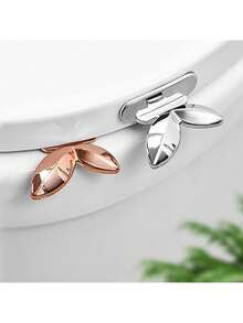 6 piezas Elevador de asiento de inodoro - Asas adhesivas, superficie antideslizante, operación higiénica y conveniente de la tapa del inodoro, palanca sanitaria, respaldo adhesivo resistente (color aleatorio) - Multicolor - Ver 5