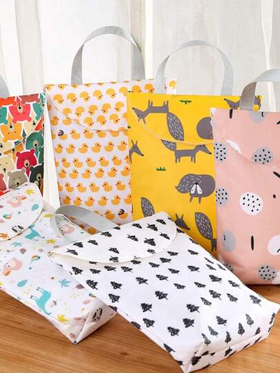 Multifunctional Oxford Cloth Waterproof Storage Bag, Stroller Diaper Storage Hanging Bag, Household Outdoor Waterproof Storage Bag